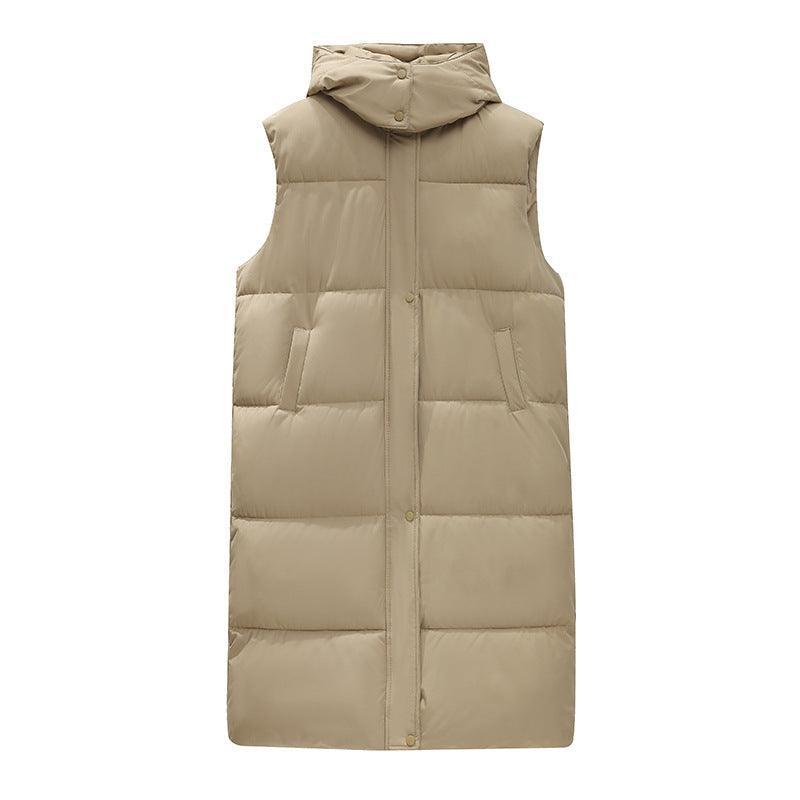 Korean Version Loose Sleeveless Down Jacket - AmiraMart