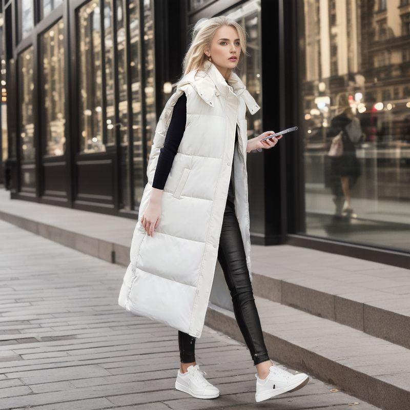 Korean Version Loose Sleeveless Down Jacket - AmiraMart