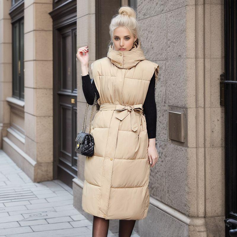 Korean Version Loose Sleeveless Down Jacket - AmiraMart