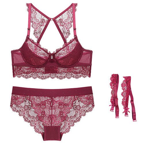 Lace thin cotton cup super beautiful back bra - AmiraMart