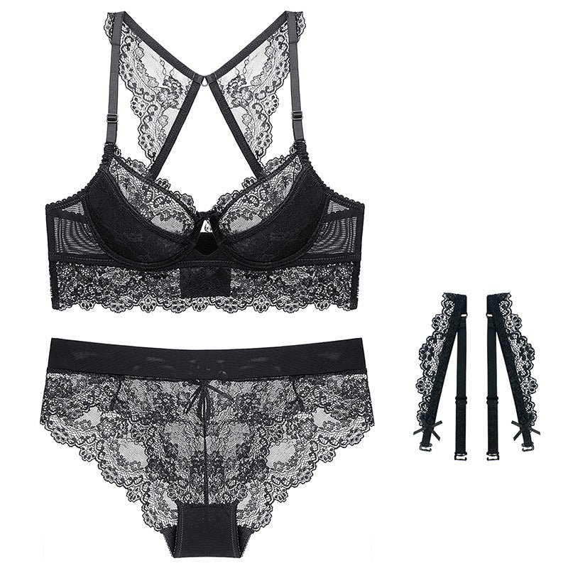 Lace thin cotton cup super beautiful back bra - AmiraMart