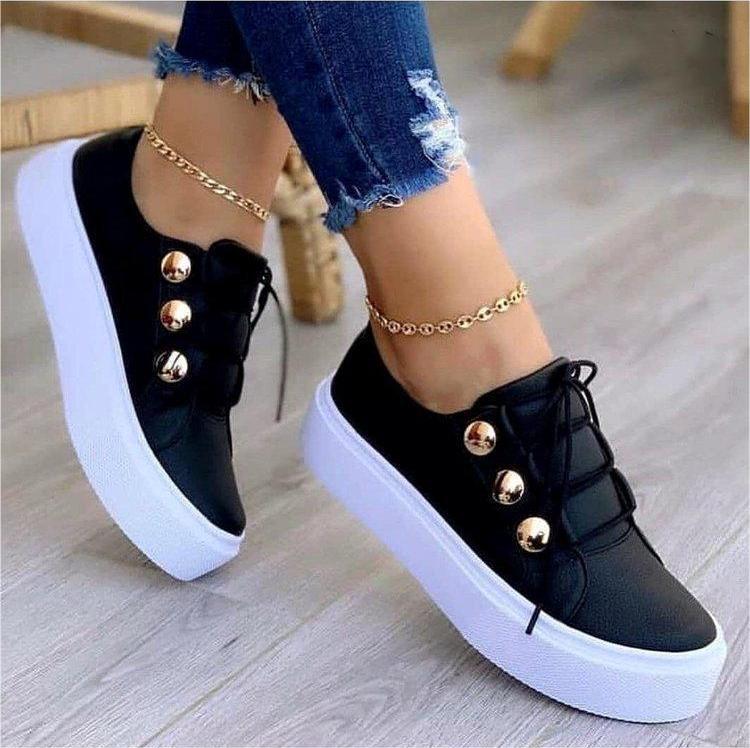 Women Rivet Casual Shoes - AmiraMart
