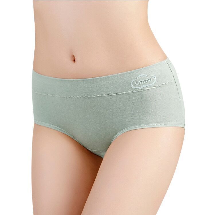 Ladies Mid - rise Cotton Graphene Antibacterial Panties - AmiraMart
