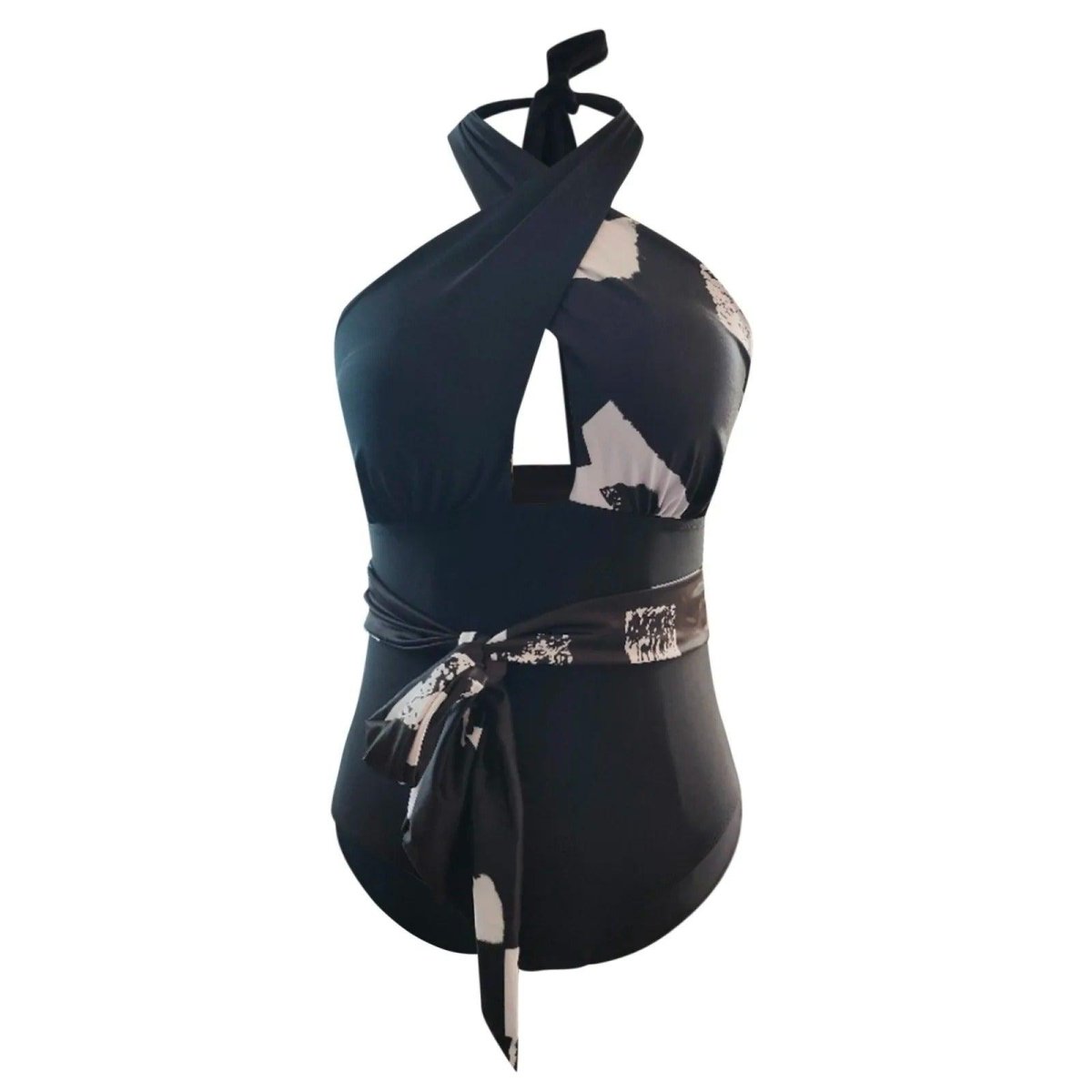 Lady Sexy Split Plus Size Fashion Spaghetti Straps One - piece Swimsuit - AmiraMart