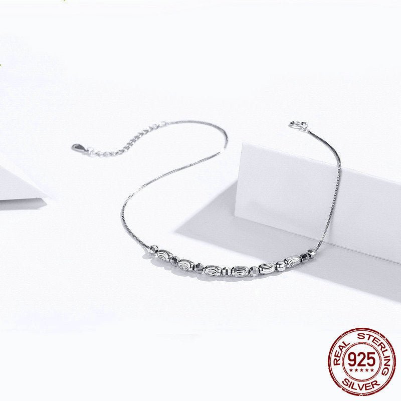 Lady Silver Anklet - AmiraMart