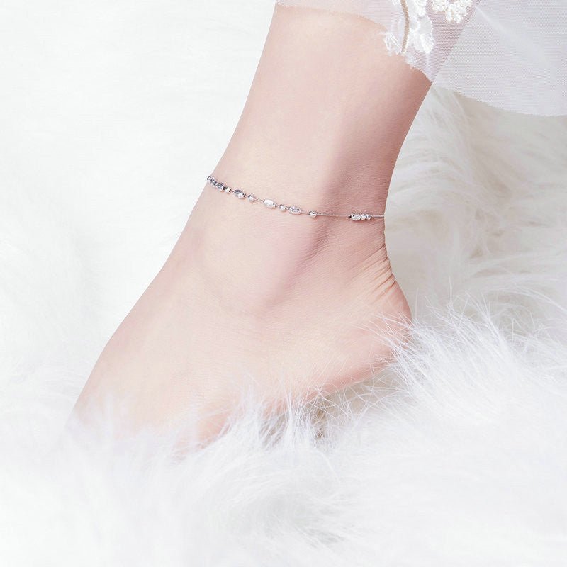 Lady Silver Anklet - AmiraMart