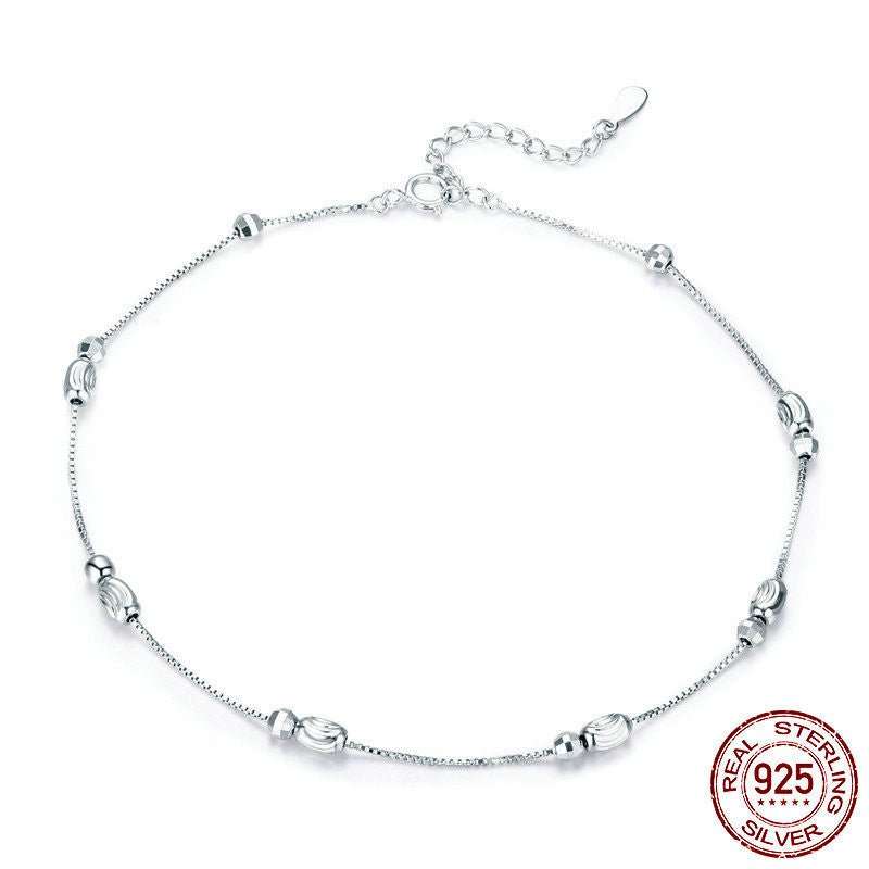 Lady Silver Anklet - AmiraMart