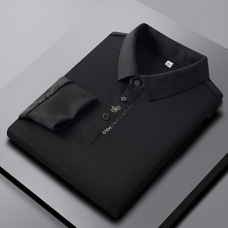 Lapel Traceless Ventilation Fashion Fashion Short - sleeved T-shirt Polo Shirt - AmiraMart