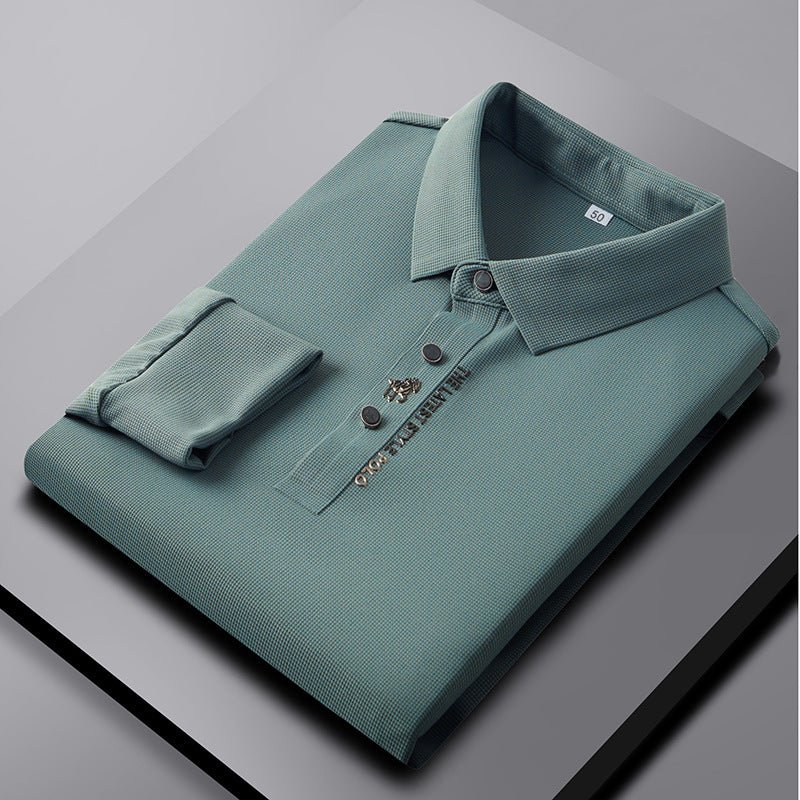 Lapel Traceless Ventilation Fashion Fashion Short - sleeved T-shirt Polo Shirt - AmiraMart