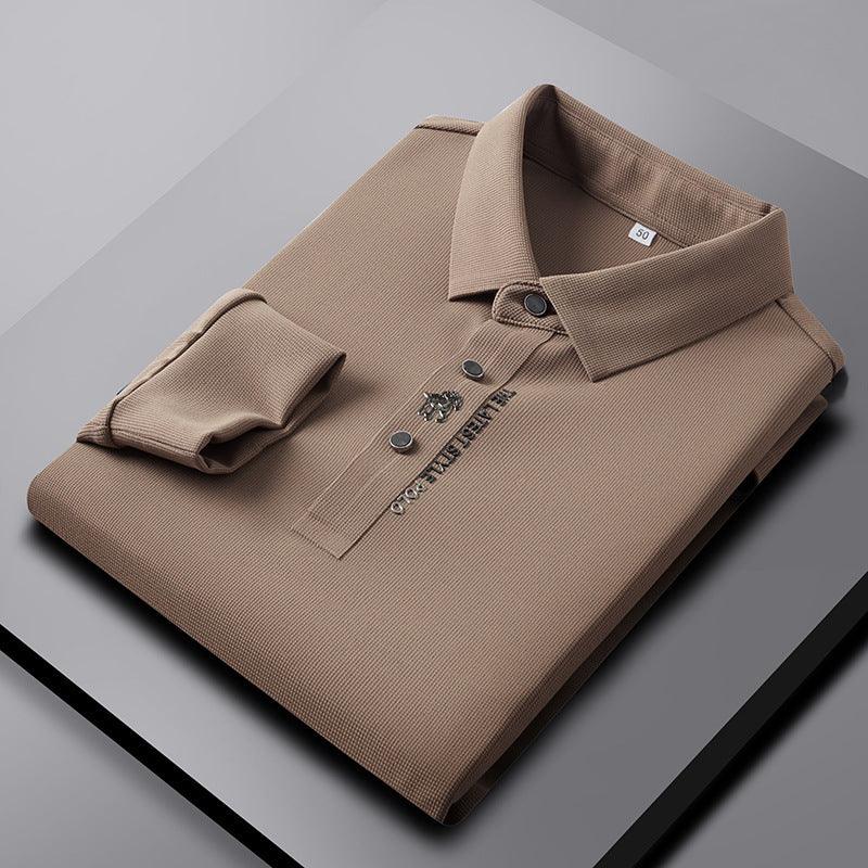 Lapel Traceless Ventilation Fashion Fashion Short - sleeved T-shirt Polo Shirt - AmiraMart