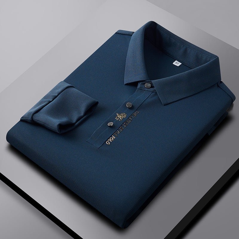 Lapel Traceless Ventilation Fashion Fashion Short - sleeved T-shirt Polo Shirt - AmiraMart