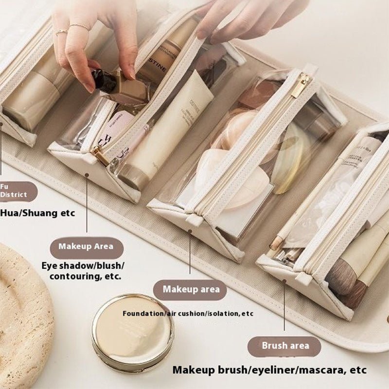 Large Capacity Folding Cosmetic Bag - AmiraMart