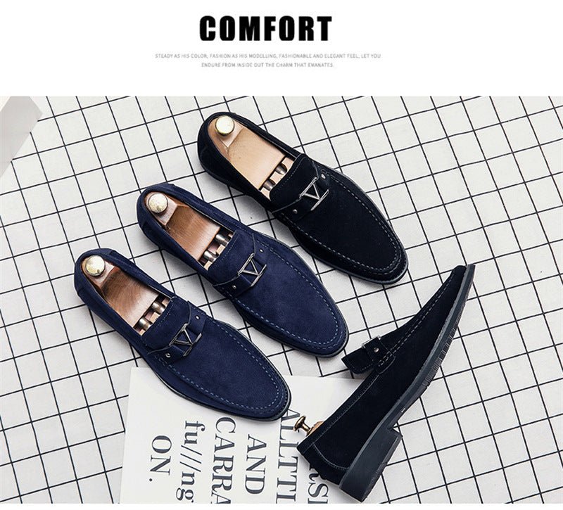 Large Men's Lefu Leather Shoes - AmiraMart