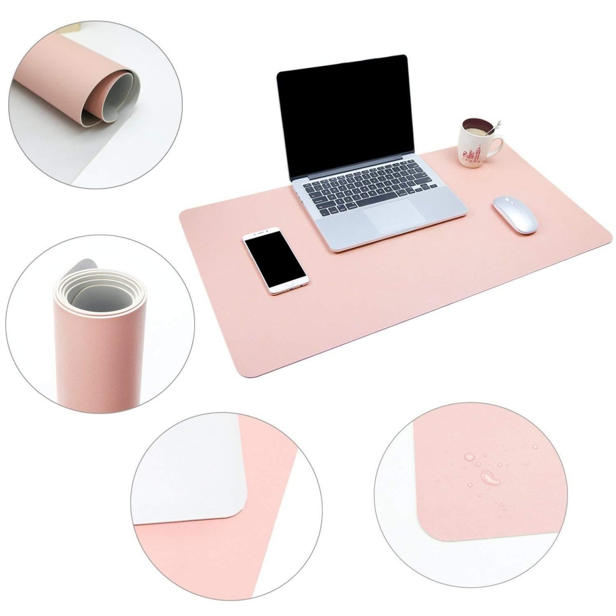 Leather Computer Mouse Pad Table Mat - AmiraMart