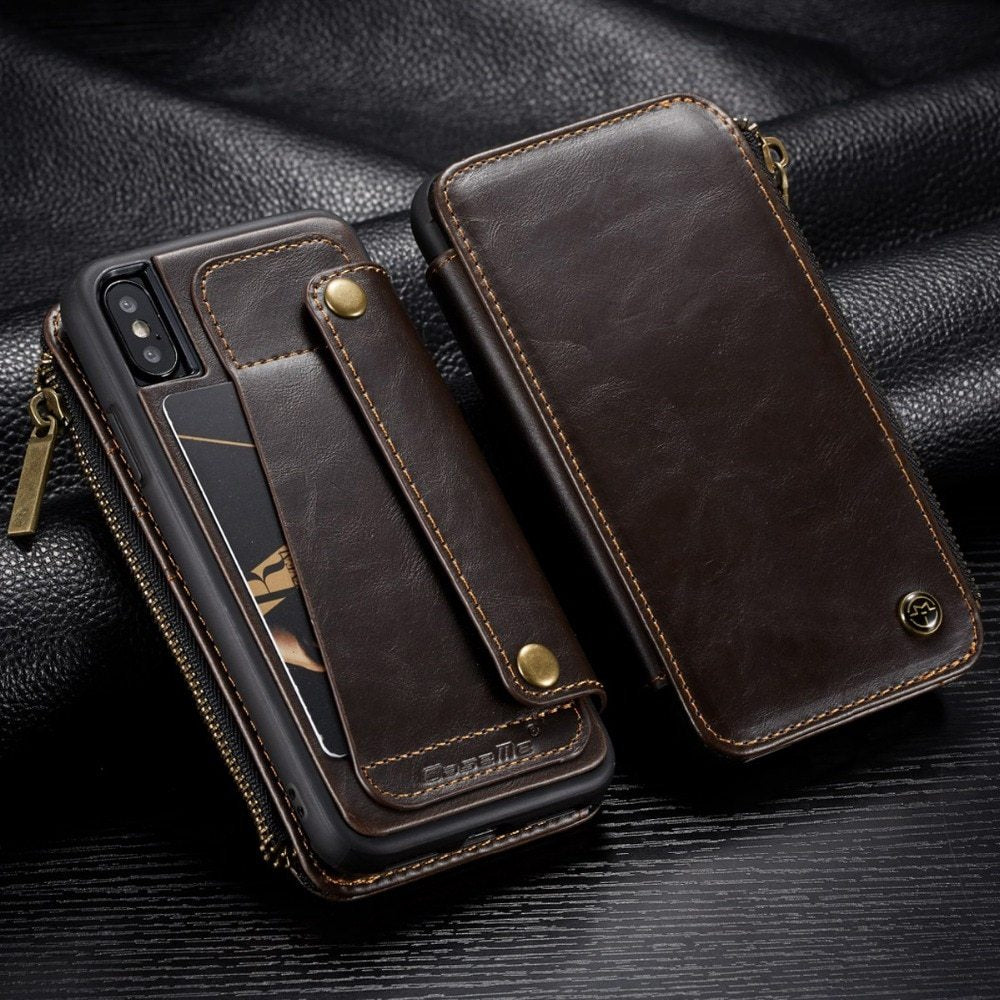 Leather Flip Phone Case - AmiraMart