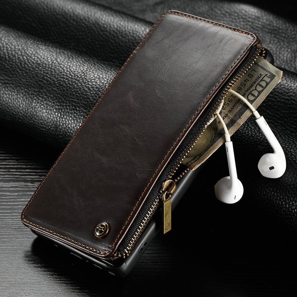 Leather Flip Phone Case - AmiraMart