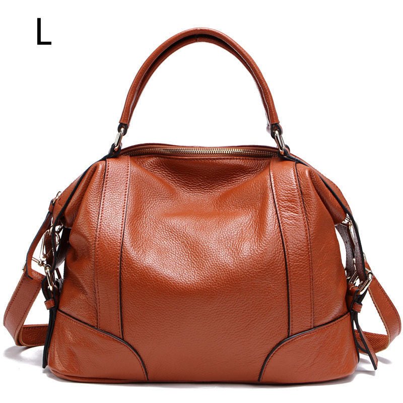 Leather Top Layer Cowhide Bag For Ladies - AmiraMart