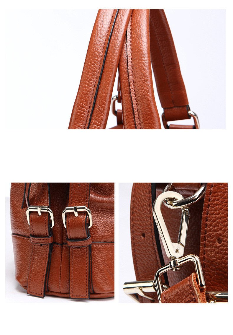 Leather Top Layer Cowhide Bag For Ladies - AmiraMart