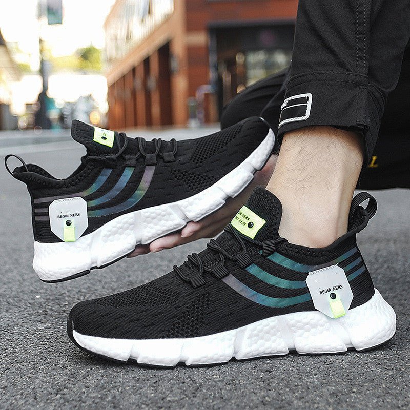 Leisure Fly Woven Breathable Sports Shoes - AmiraMart