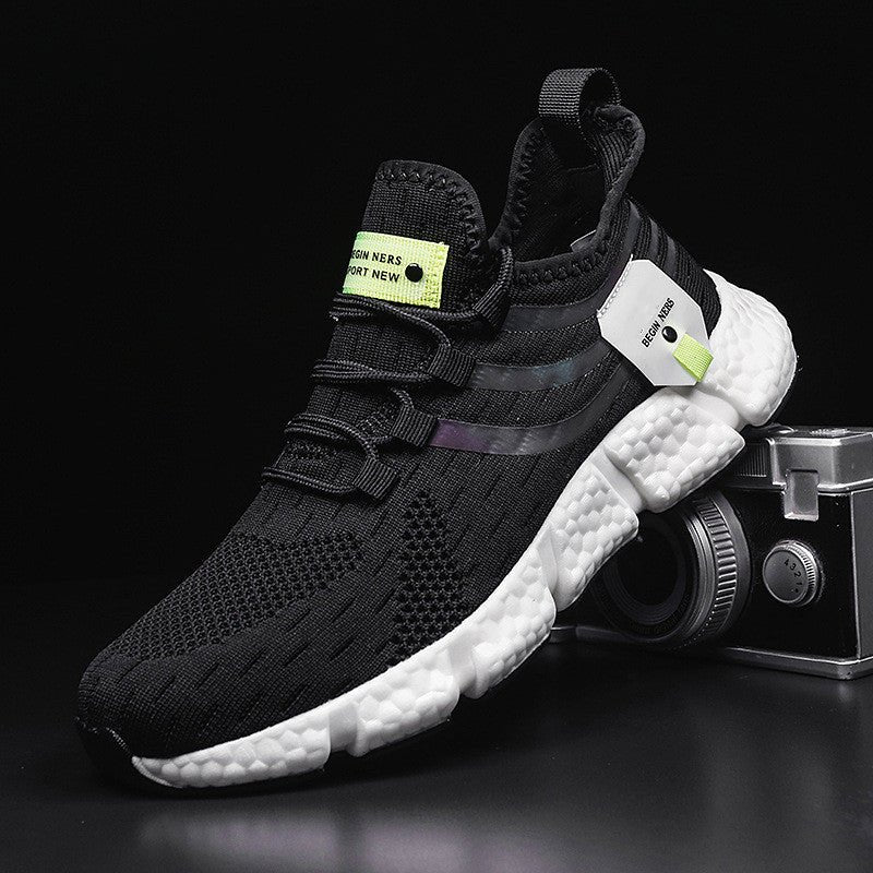 Leisure Fly Woven Breathable Sports Shoes - AmiraMart