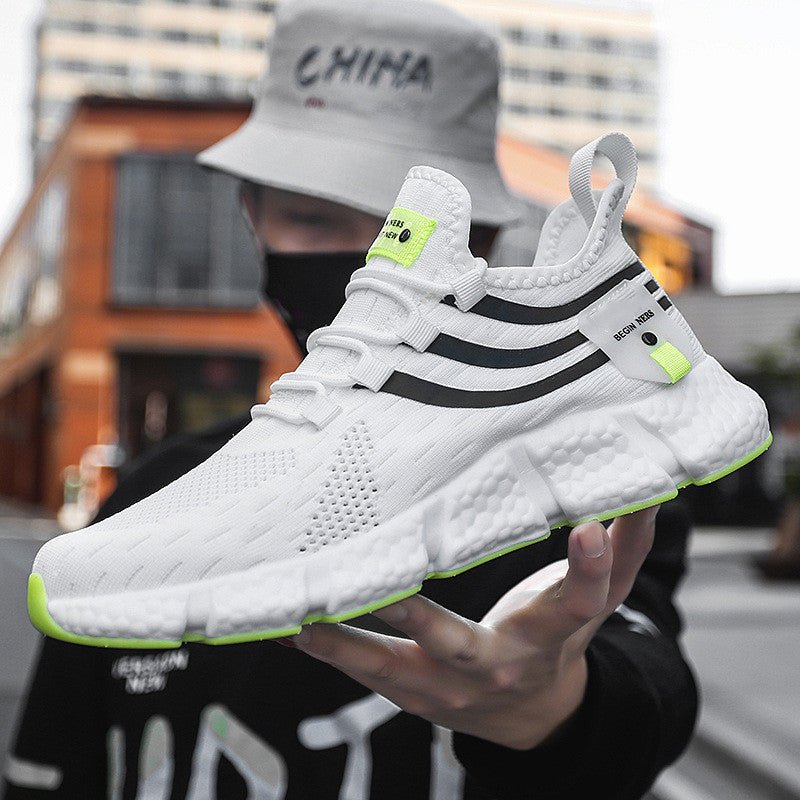 Leisure Fly Woven Breathable Sports Shoes - AmiraMart