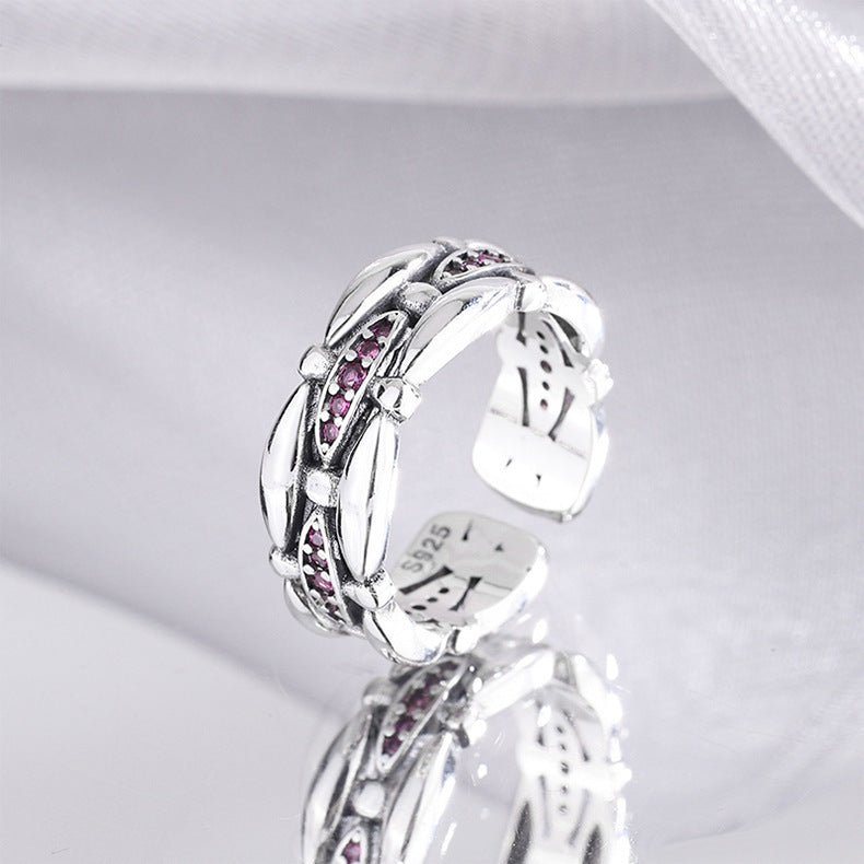 Light And Extravagant, Small Group Design, Exquisite Sterling Silver Ring, Female - AmiraMart