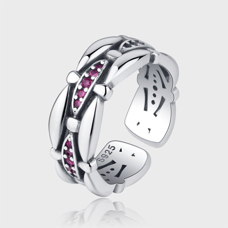 Light And Extravagant, Small Group Design, Exquisite Sterling Silver Ring, Female - AmiraMart