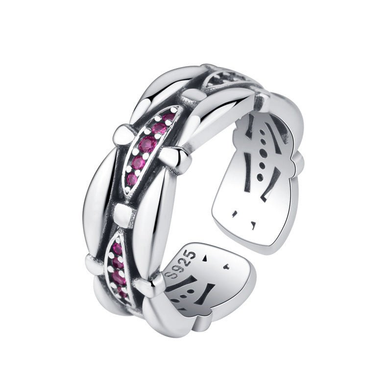 Light And Extravagant, Small Group Design, Exquisite Sterling Silver Ring, Female - AmiraMart