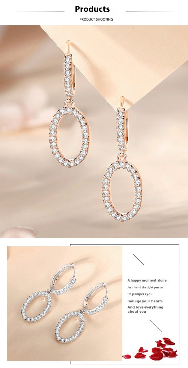 Light Luxury Style Ring Ear Clip Women - AmiraMart