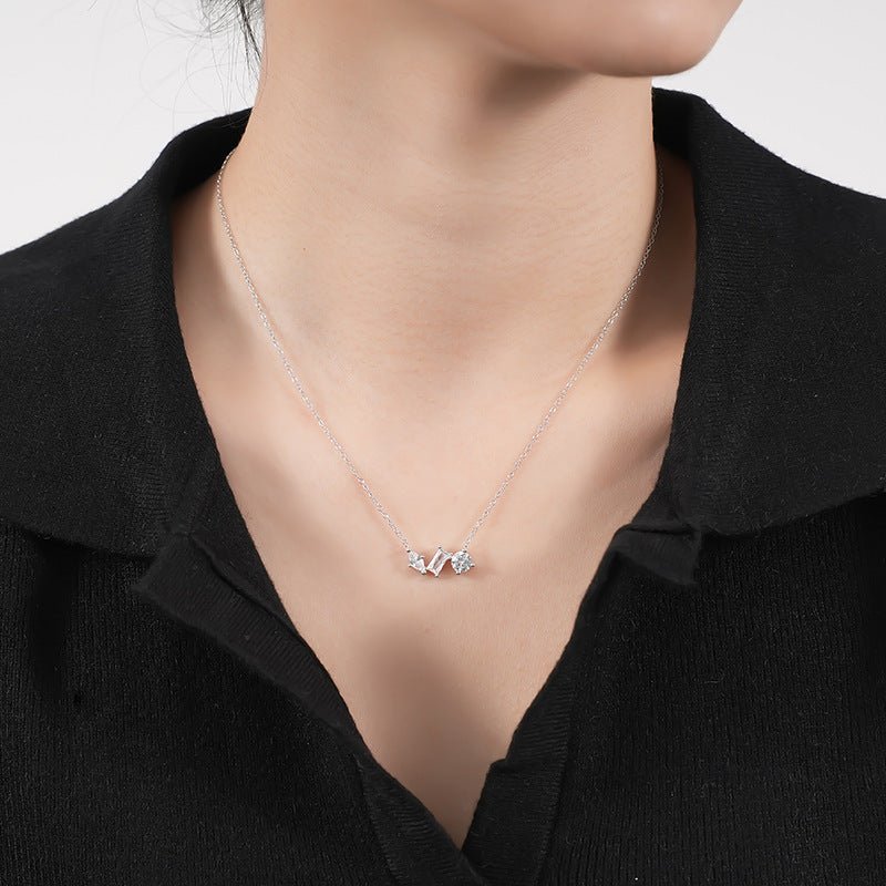 Light Luxury Zircon Necklace - AmiraMart