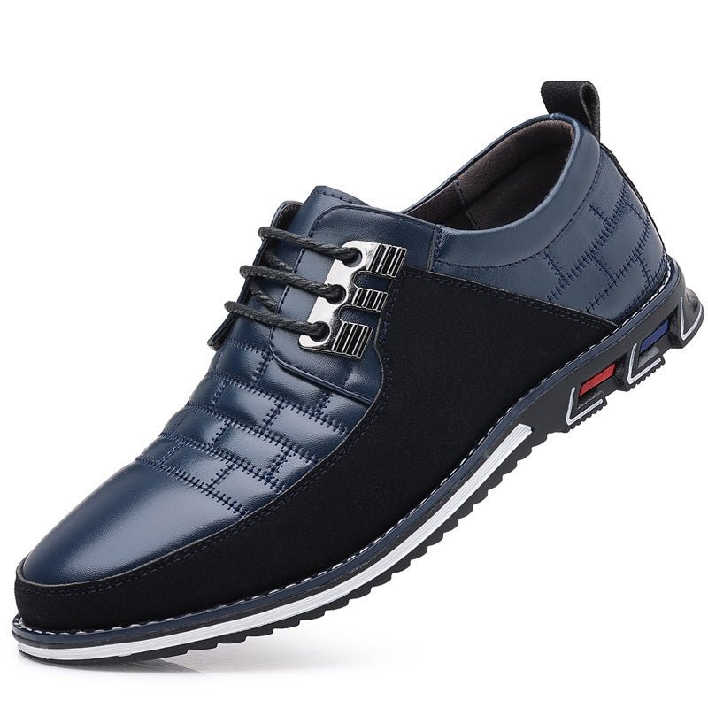 Lightweight Casual Regular Men's Lace Up Leather Shoes - AmiraMart