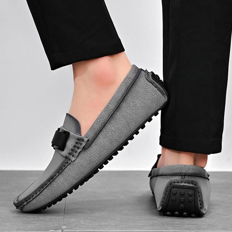 Lightweight Plus Size Cowhide Casual Shoes - AmiraMart