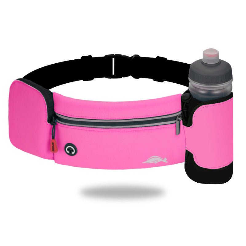 Lightweight unisex waist pack with water bottle holder - AmiraMart