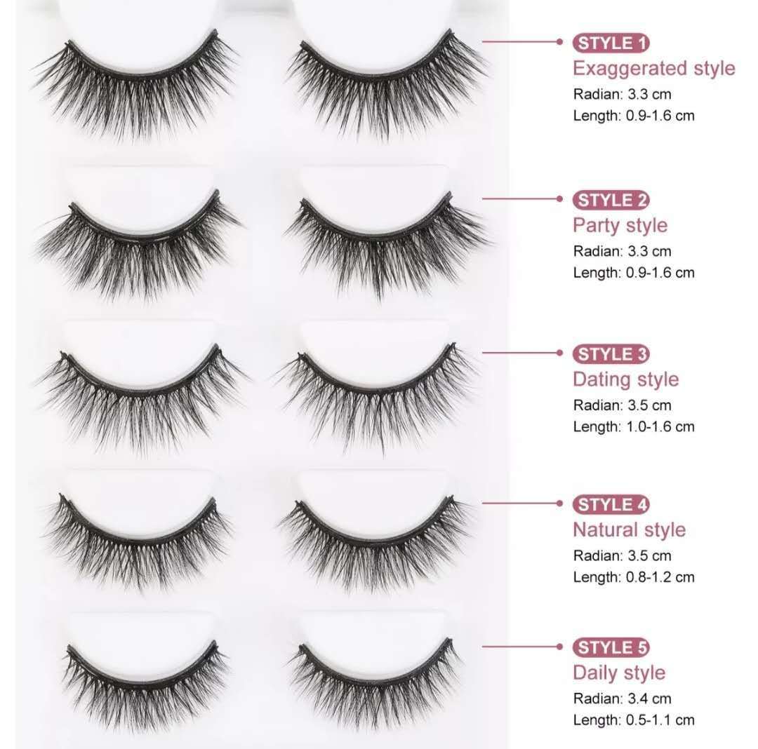 Liquid Eyeliner Magnetic False Eyelashes Set - AmiraMart