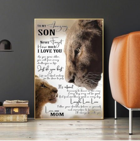 Living Room Canvas Core Spray Painting Hanging Painting Porch Decoration - AmiraMart