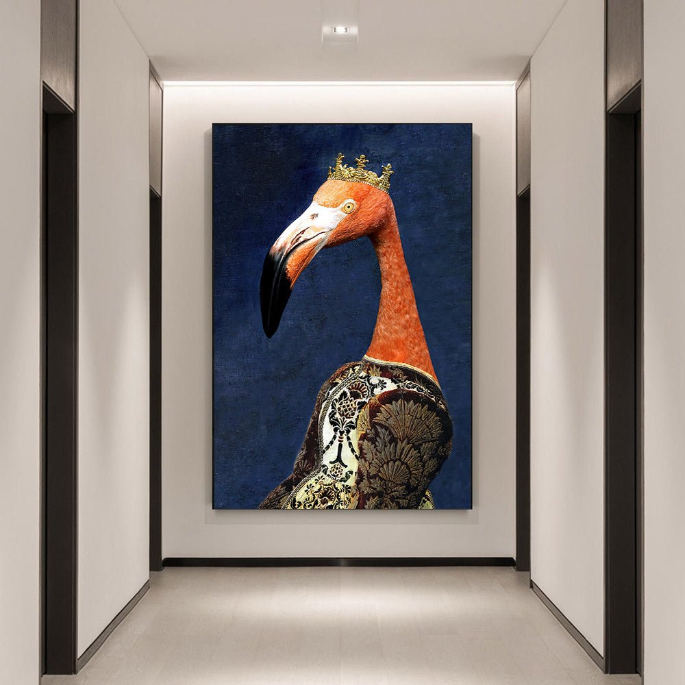 Living Room Decor Wall Decor Black Wildlife Canvas Poster Print - AmiraMart