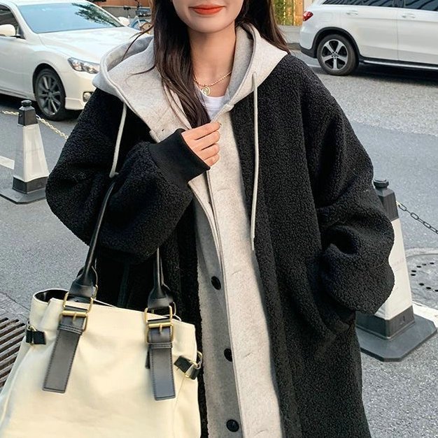 Long Hooded Dress Coat - AmiraMart