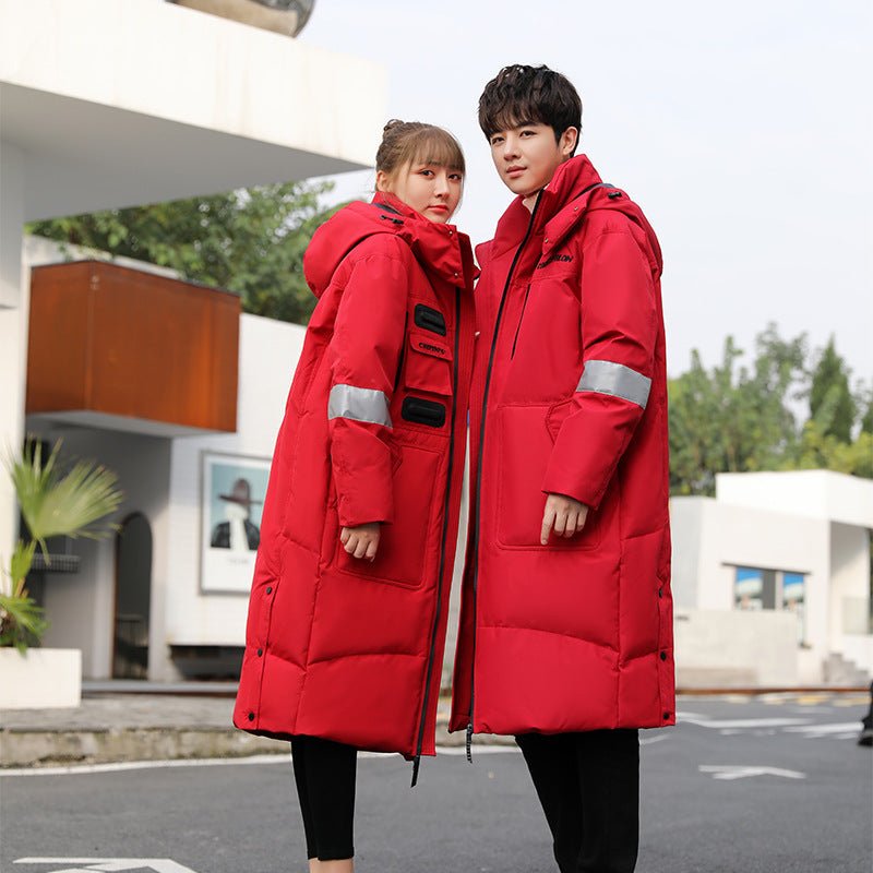 Long Over - the - knee Polyester Down Jacket - AmiraMart