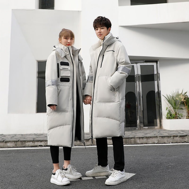 Long Over - the - knee Polyester Down Jacket - AmiraMart