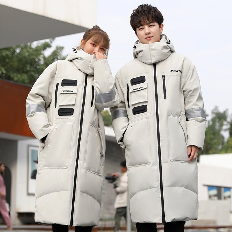 Long Over - the - knee Polyester Down Jacket - AmiraMart
