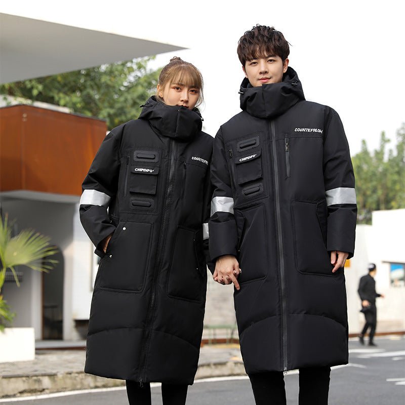 Long Over - the - knee Polyester Down Jacket - AmiraMart