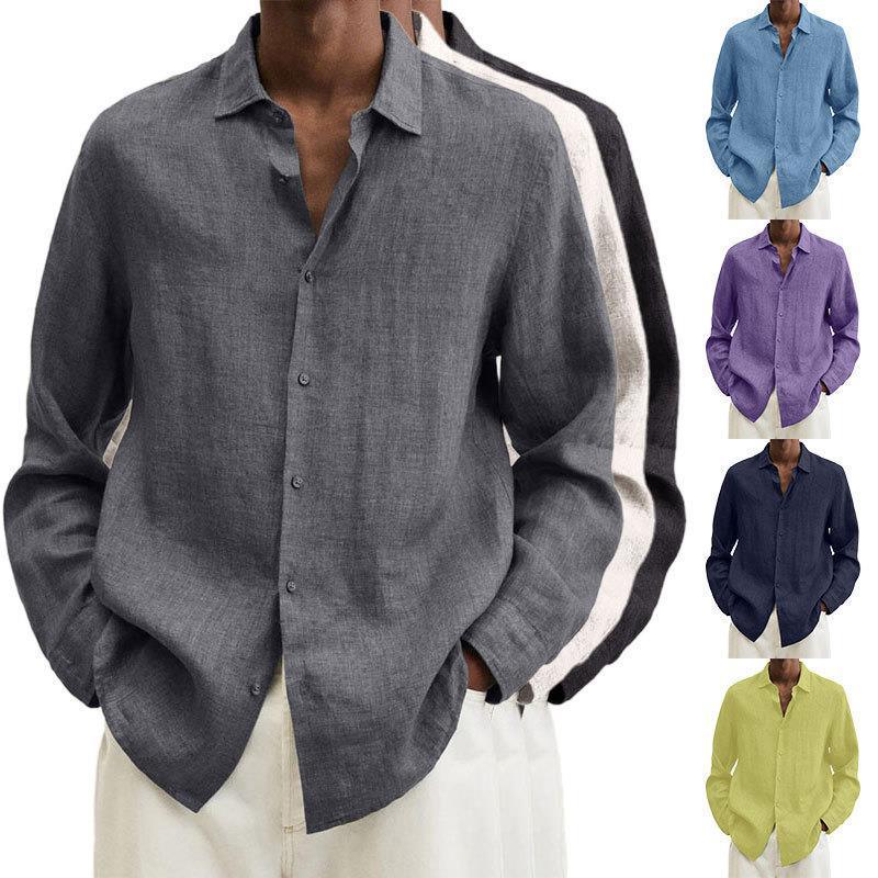Long Sleeve Lapel Shirt - AmiraMart