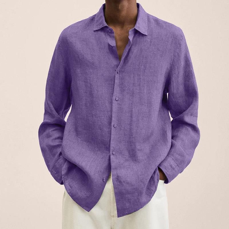 Long Sleeve Lapel Shirt - AmiraMart