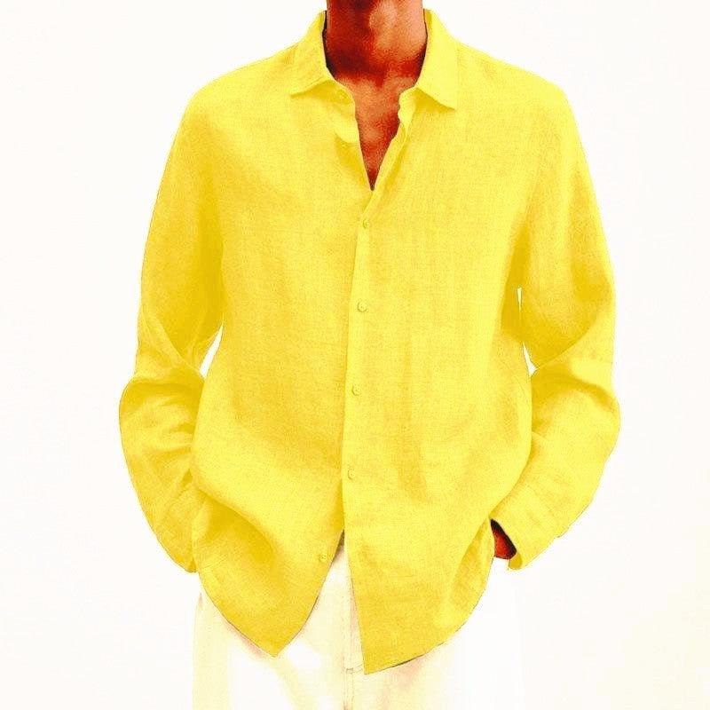 Long Sleeve Lapel Shirt - AmiraMart