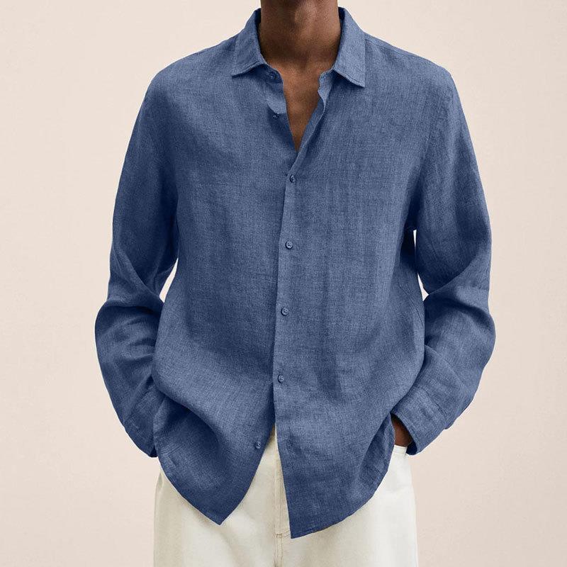 Long Sleeve Lapel Shirt - AmiraMart