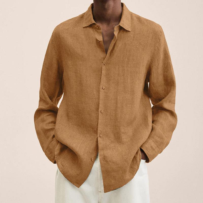 Long Sleeve Lapel Shirt - AmiraMart
