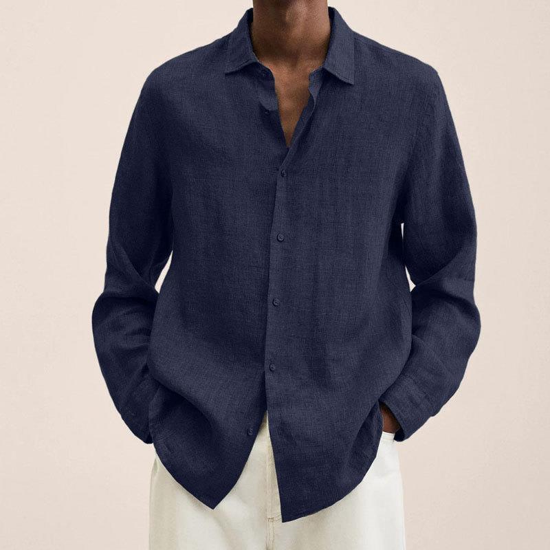 Long Sleeve Lapel Shirt - AmiraMart