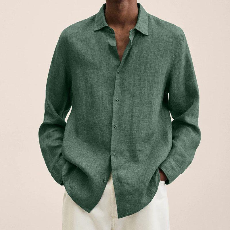 Long Sleeve Lapel Shirt - AmiraMart