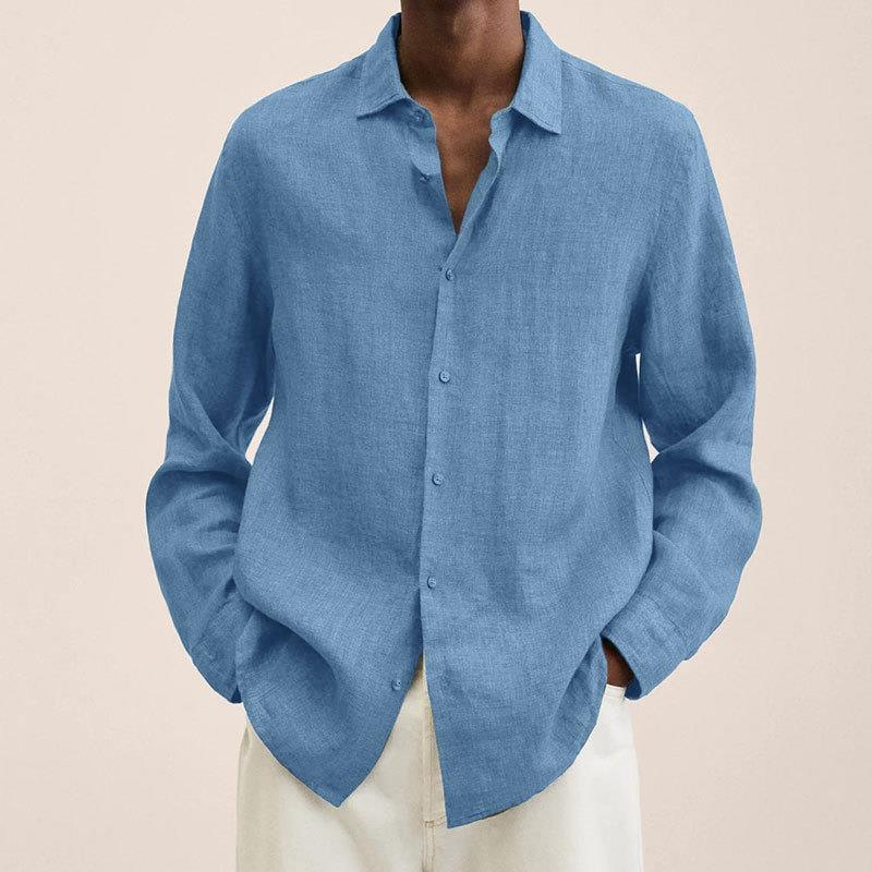 Long Sleeve Lapel Shirt - AmiraMart