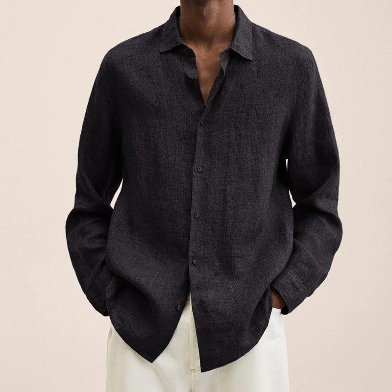 Long Sleeve Lapel Shirt - AmiraMart